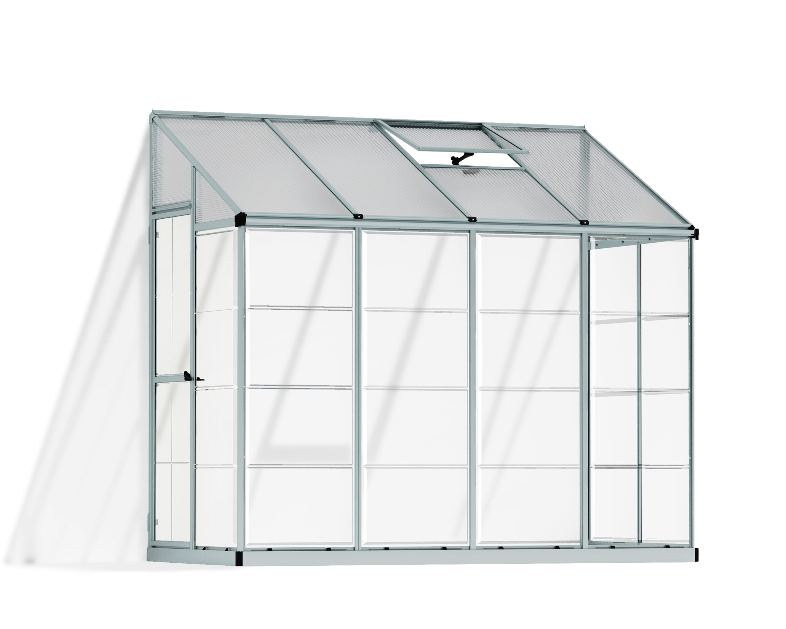 חממה LEAN TO 2.4 מטר, אידיאלית לגינות קטנות