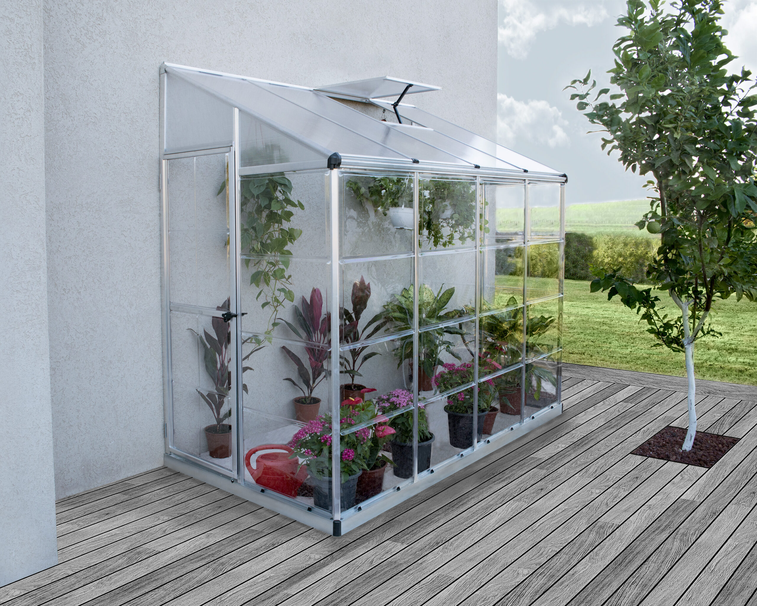 ⁦חממה ביתית Lean To 2.4X1.2 כסף-הייבריד⁩ – תמונה ⁦5⁩